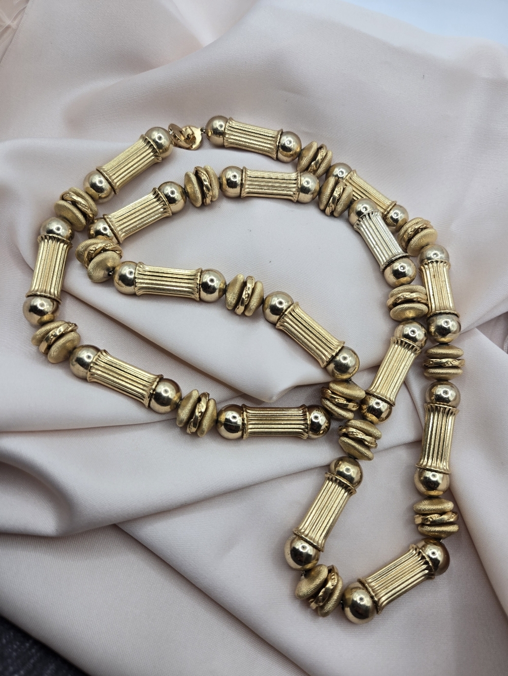 Vintage Monet Gold Beaded Women’s Necklace